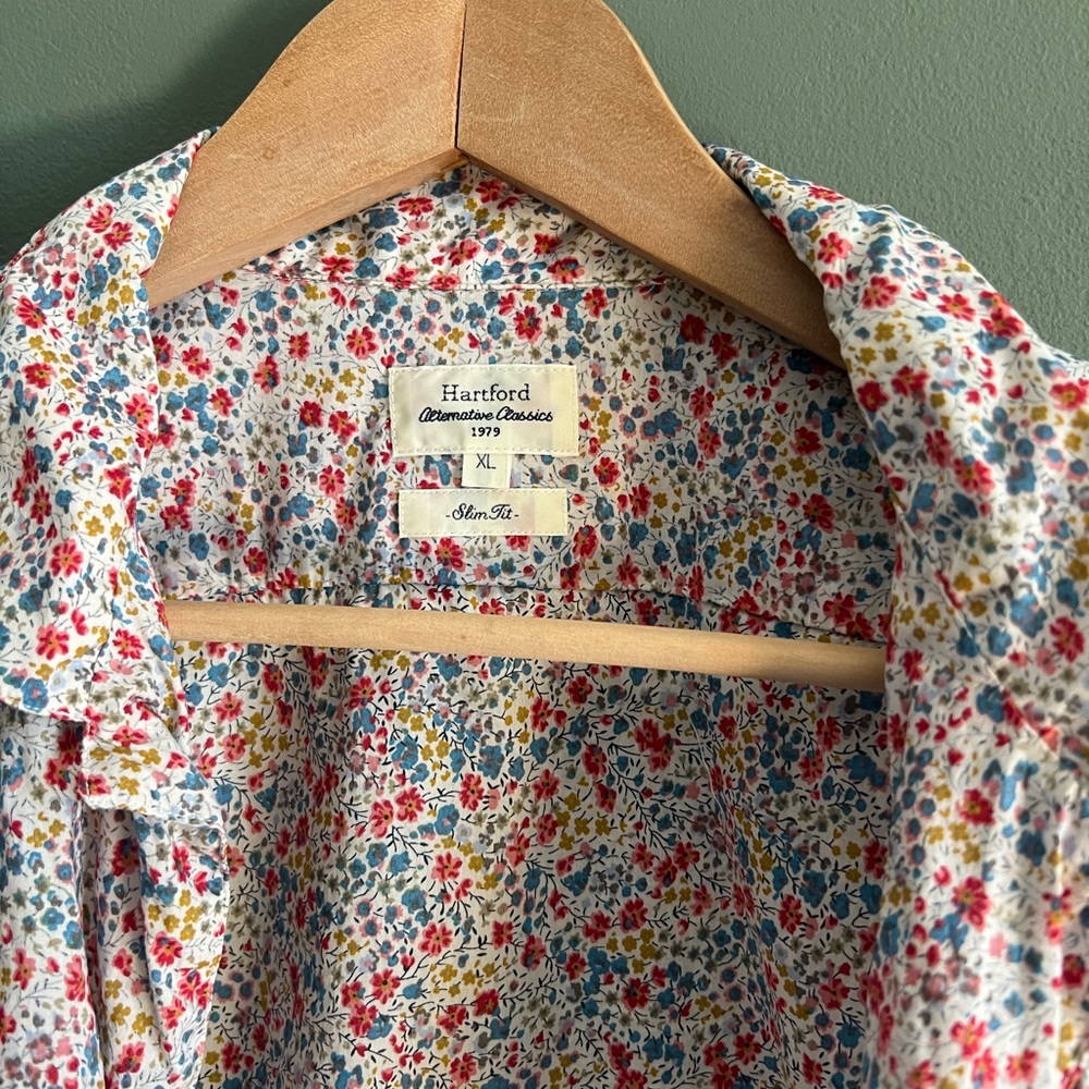 Short Sleeve Hartford Classic Shirt XL Slim Fit